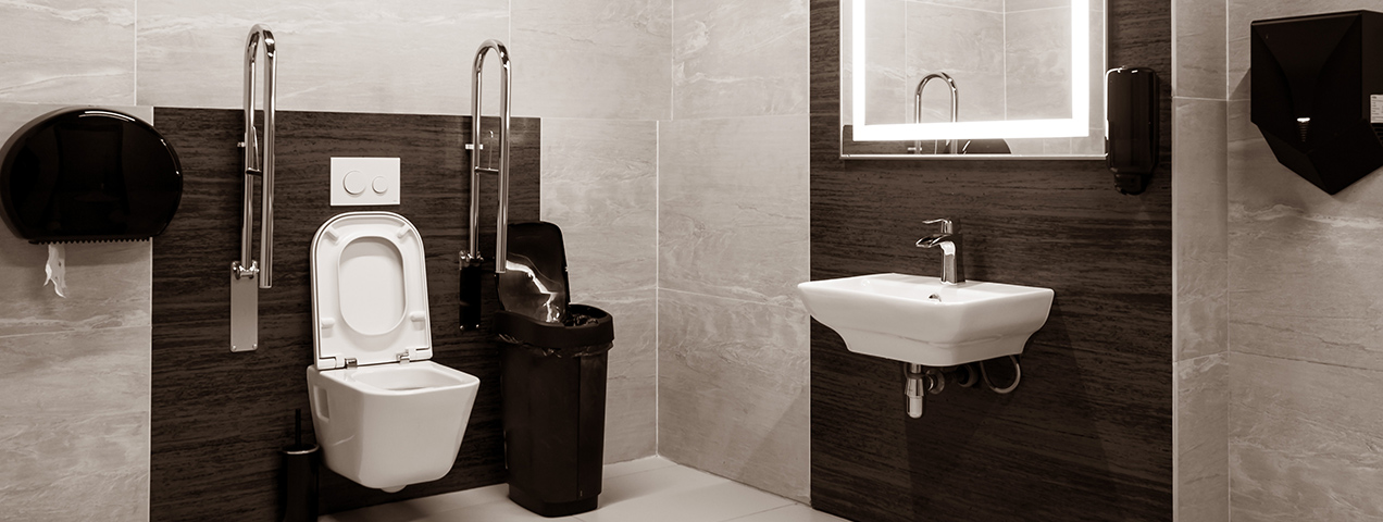 Aménagement d'une salle de bain PMR